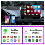 Auto si Moto - Electronice auto - Multimedia auto - Adaptor wireless CarPlay & Android Auto 2-in-1 ZYTEQ®️ C11, iOS 10+/Android 11+, WiFi 5GHz, Plug-and-Play, negru - Infinity.ro