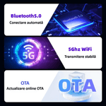 Auto si Moto - Electronice auto - Multimedia auto - Adaptor wireless CarPlay & Android Auto 2-in-1 ZYTEQ®️ C11, iOS 10+/Android 11+, WiFi 5GHz, Plug-and-Play, negru - Infinity.ro