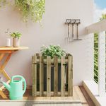 Casa si Gradina - Gradinarit si plante - Plante si ghivece - Ghivece si suporturi - Jardiniera gradina design gard, 60x60x60 cm, lemn pin impregnat - Infinity.ro