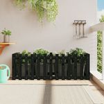 Casa si Gradina - Gradinarit si plante - Plante si ghivece - Ghivece si suporturi - Pat inaltat gradina design gard 150x50x50 cm lemn de pin tratat - Infinity.ro