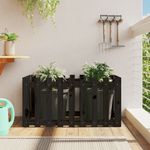 Casa si Gradina - Gradinarit si plante - Plante si ghivece - Ghivece si suporturi - Pat inaltat gradina design gard 100x50x50 cm lemn de pin tratat - Infinity.ro