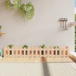 Casa si Gradina - Gradinarit si plante - Plante si ghivece - Ghivece si suporturi - Pat inaltat gradina design gard 200x30x30 cm lemn de pin tratat - Infinity.ro