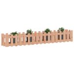 Casa si Gradina - Gradinarit si plante - Plante si ghivece - Ghivece si suporturi - Pat inaltat gradina cu design gard 200x30x30 cm lemn douglas - Infinity.ro