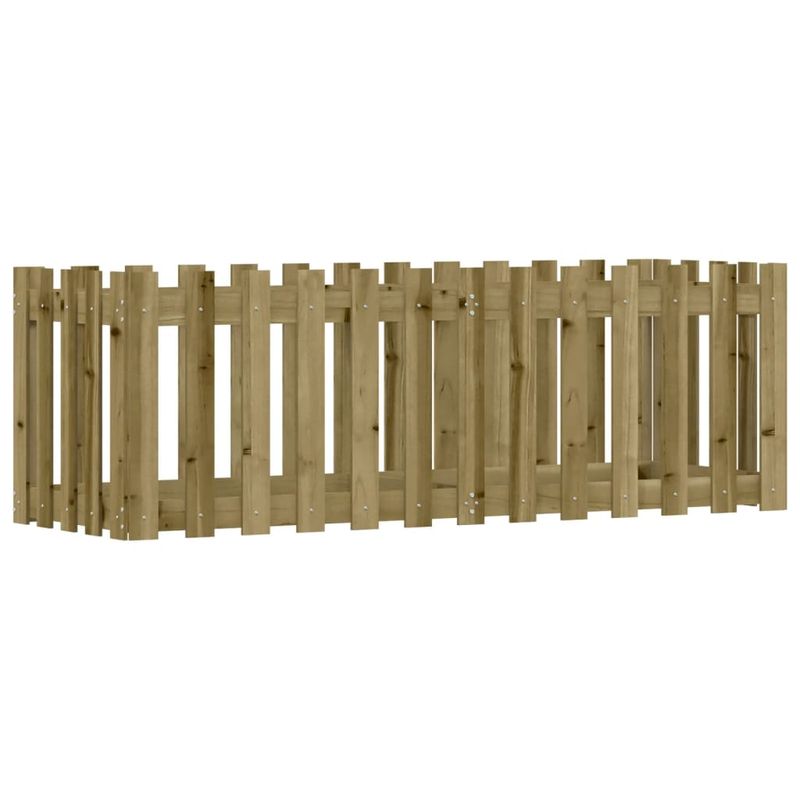 Casa si Gradina - Gradinarit si plante - Plante si ghivece - Ghivece si suporturi - Pat inaltat gradina design gard 150x50x50 cm lemn impregnat pin - Infinity.ro