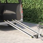 Auto si Moto - Remorci si platforme auto - Rampa pentru scaun cu rotile 2 pcs Negru 213,5 x 19,5 x 5,5 cm - Infinity.ro