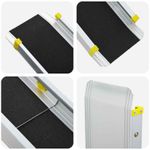 Auto si Moto - Remorci si platforme auto - Rampa pentru scaun cu rotile 2 pcs Negru 213,5 x 19,5 x 5,5 cm - Infinity.ro