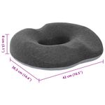 Casa si Gradina - Textile si covoare - Perne si pilote - Perne - Perna cu perna Gri inchis 42 x 37 x 8 cm Bumbac - Infinity.ro