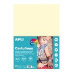 Carti si Birotica - Papetarie - Hartie si topuri - Hartie copiator - Hartie cartonata Apli, A4, culori pastel asortate, 170 g, 50 coli, multicolor - Infinity.ro