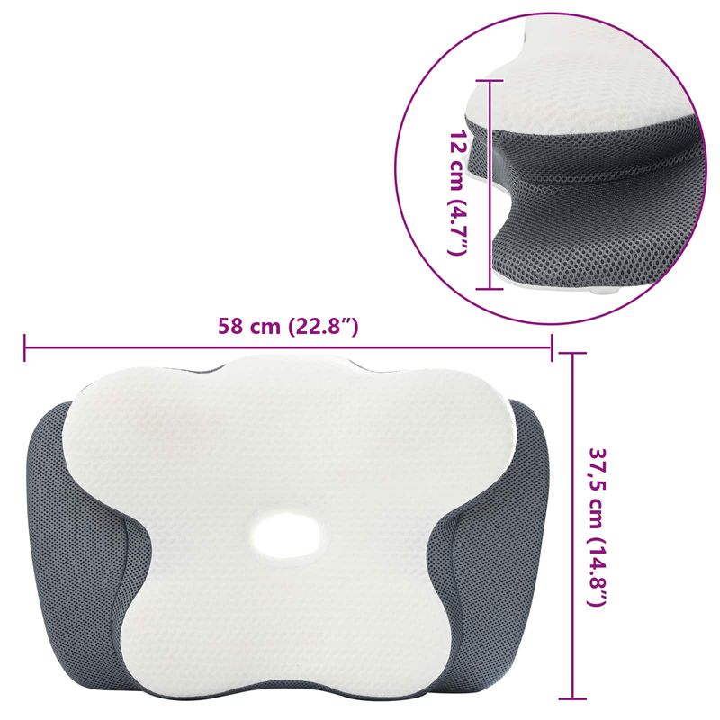 Casa si Gradina - Textile si covoare - Perne si pilote - Perne - Perna cu perna Alb 60 x 37 x 13 cm Poliester - Infinity.ro