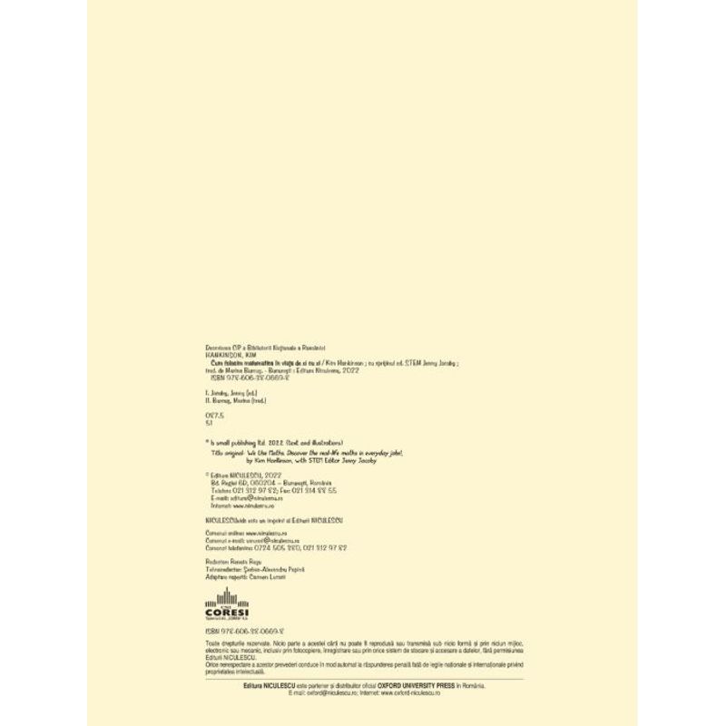 Carti si Birotica - Carti - Carti pentru copii - Basme si povesti - Cum folosim matematica in viata de zi cu zi, Kim Hankinson, Jenny Jacoby - Infinity.ro