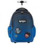 Carti si Birotica - Rechizite - Rucsacuri si genti scolare - Ghiozdan Tip Troler, St.Right, Roti de Silicon, Impermeabil, Colectia Space Moon, TB01, 44x32x25cm - Infinity.ro