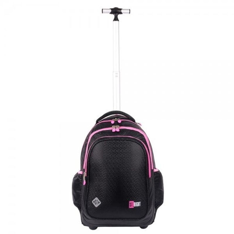 Carti si Birotica - Rechizite - Rucsacuri si genti scolare - Ghiozdan cu troler Majewski Gama St. Right, colectia Black Glitter 2024, TB01 - Infinity.ro