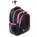 Carti si Birotica - Rechizite - Rucsacuri si genti scolare - Ghiozdan cu troler Majewski Gama St. Right, colectia Black Glitter 2024, TB01 - Infinity.ro