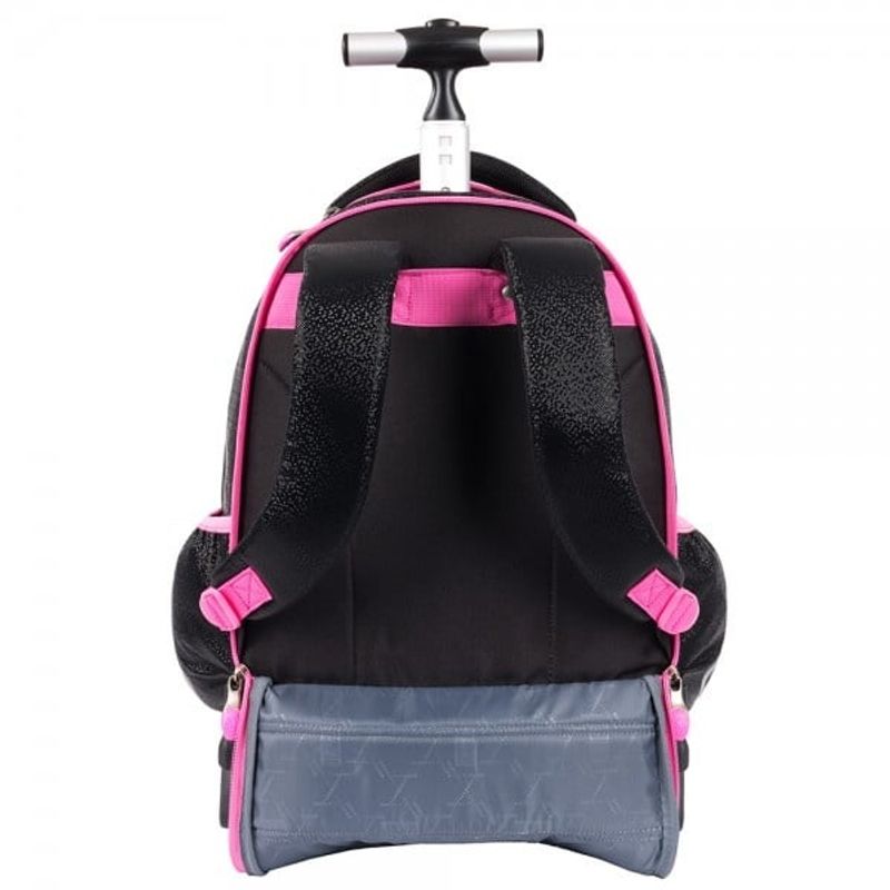 Carti si Birotica - Rechizite - Rucsacuri si genti scolare - Ghiozdan cu troler Majewski Gama St. Right, colectia Black Glitter 2024, TB01 - Infinity.ro