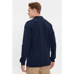 Fashion, accesorii si bijuterii - Barbati - Imbracaminte - Tricouri si bluze barbati - Bluza polo barbati Tommy Jeans DM0DM18309 S INTL Bleumarin - Infinity.ro