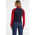 Fashion, accesorii si bijuterii - Femei - Imbracaminte femei - Hanorace femei - Bluza de trening Guess cu fermoar si broderie logo S INTL Rosu | Bleumarin - Infinity.ro