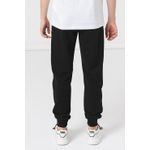 Fashion, accesorii si bijuterii - Barbati - Imbracaminte - Pantaloni barbati - Pantaloni de trening Karl Lagerfeld cu banda in talie cu snur de ajustare Negru M INTL - Infinity.ro