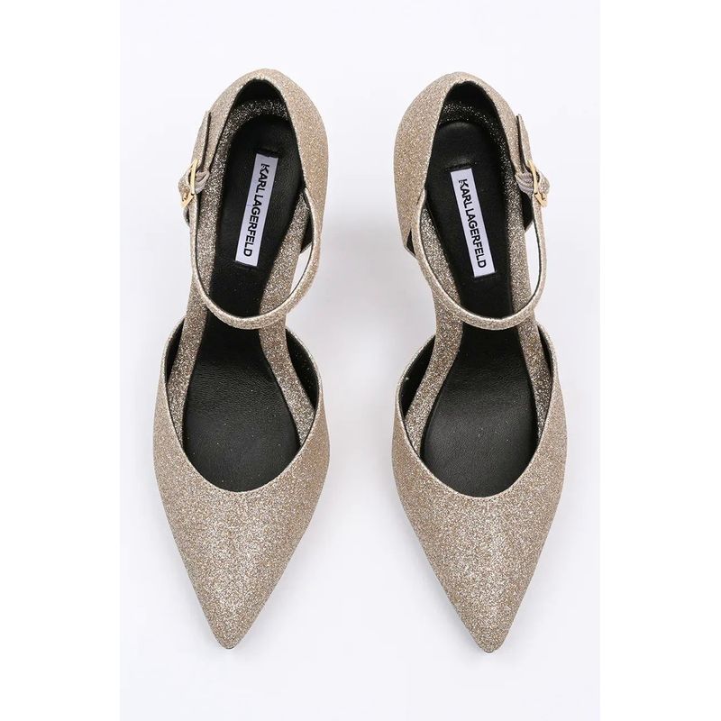 Fashion, accesorii si bijuterii - Femei - Incaltaminte femei - Pantofi femei - Pantofi cu toc Karl Lagerfeld PREMIERE 90 KL33504G 38 EU Auriu - Infinity.ro