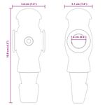 Sport si Outdoor - Alte sporturi - Mese fusball - Jucatori de masa de fotbal pentru 3.6 x 3.1 x 10.8 cm tija 24 pcs - Infinity.ro