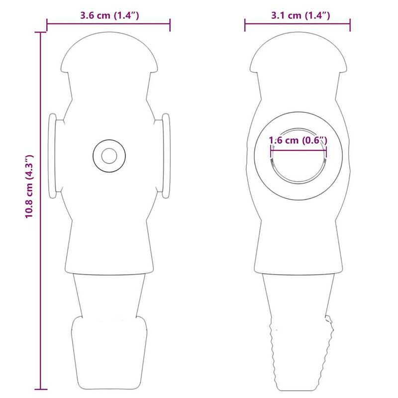 Sport si Outdoor - Alte sporturi - Mese fusball - Jucatori de masa de fotbal pentru 3.6 x 3.1 x 10.8 cm tija 24 pcs - Infinity.ro