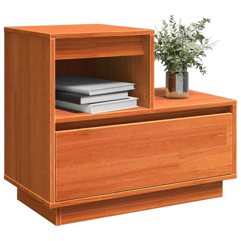Casa si Gradina - Mobilier - Comode si corpuri - Noptiere - Dulap de noapte cu sertar 2 pcs Maroniu cerat 60 x 34 x 51 cm - Infinity.ro