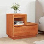 Casa si Gradina - Mobilier - Comode si corpuri - Noptiere - Dulap de noapte cu sertar 2 pcs Maroniu cerat 60 x 34 x 51 cm - Infinity.ro