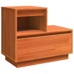 Casa si Gradina - Mobilier - Comode si corpuri - Noptiere - Dulap de noapte cu sertar 2 pcs Maroniu cerat 60 x 34 x 51 cm - Infinity.ro