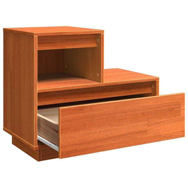 Casa si Gradina - Mobilier - Comode si corpuri - Noptiere - Dulap de noapte cu sertar 2 pcs Maroniu cerat 60 x 34 x 51 cm - Infinity.ro