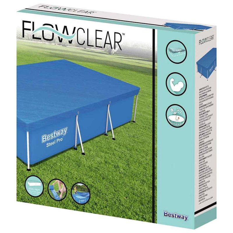 Casa si Gradina - Gradina si terasa - Piscine si accesorii - Accesorii piscine - Bestway Prelata de piscina Flowclear, 304x205x66 cm - Infinity.ro
