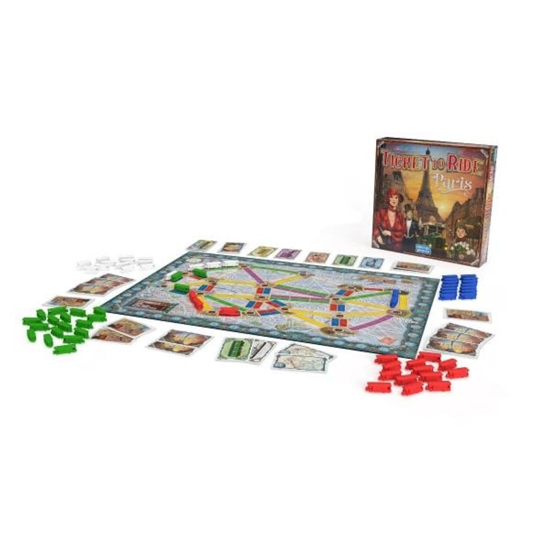 Jucarii, Copii si Bebe - Jucarii si jocuri - Jocuri si puzzle - Jocuri de societate - Ticket to Ride Paris – Joc Rapid cu Harta Parisului (EN) - Infinity.ro