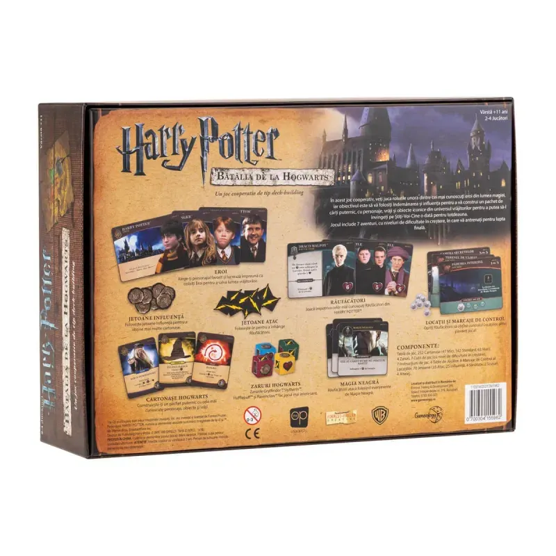 Jucarii, Copii si Bebe - Jucarii si jocuri - Jocuri si puzzle - Jocuri de societate - Harry Potter – Batalia de la Hogwarts (RO) Joc de baza – cooperativ - Infinity.ro
