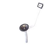 Casa si Gradina - Sanitare - Chiuveta bucatarie si accesorii - Chiuvete bucatarie - Chiuveta inox, anticalcar diam 50cm + ventil si sifon cu preaplin - Infinity.ro