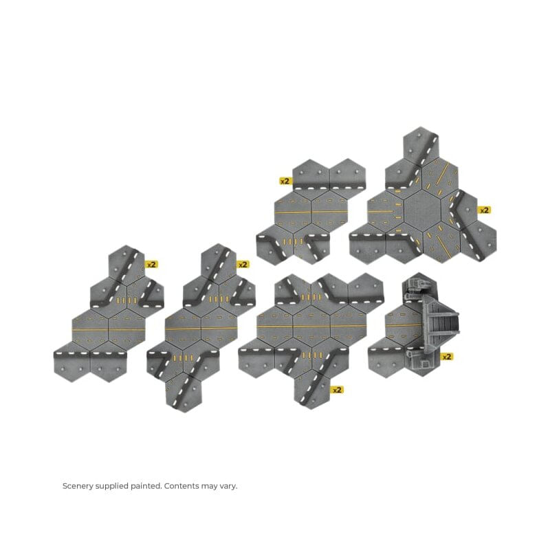 Jucarii, Copii si Bebe - Jucarii si jocuri - Jocuri si puzzle - Jocuri de societate - Joc de societate HexTech - Battlefield in a Box Terrain: Trinity City Highway Exits and Tunnels - Infinity.ro