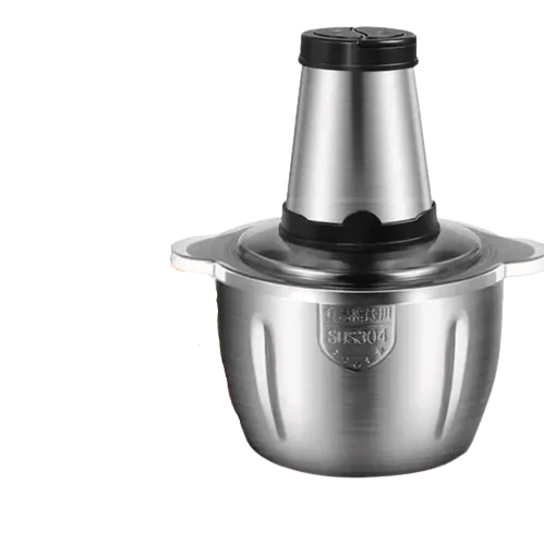 Tocator electric multifunctional 3 L din inoz, cu 4 lame, pentru carne, legume, fructe si gheata