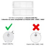 Electronice si Electrocasnice - Ingrijirea locuintei - Accesorii aparate pentru ingrijirea locuintei - Set doua filtre PAA-home, compatibile cu aspiratoarele robot Xiaomi S40 Pro EU - Infinity.ro