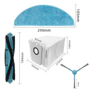 Set accesorii PAA-home compatibile Cecotec Conga 8290 Immortal Ultra 1 perie centrala, 2 lavete, 2 perii laterale, 2 filtre si 2 saci colectori