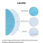 Electronice si Electrocasnice - Ingrijirea locuintei - Accesorii aparate pentru ingrijirea locuintei - Set accesorii PAA-home compatibile Cecotec Conga 8290 Immortal Ultra 1 perie centrala, 2 lavete, 2 perii laterale, 2 filtre si 2 saci colectori - Infinity.ro