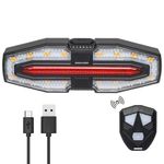 Sport si Outdoor - Ciclism - Accesorii pentru biciclete - Lumini biciclete - Lumina spate pentru bicicleta sau trotineta cu semnalizatoare, cu incarcare solara si tip C - Infinity.ro