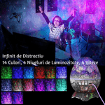 Casa si Gradina - Corpuri si surse de iluminat - Veioze si lampi - Lampi de veghe copii - Proiector de Stele si Galaxii Ou de Dinozaur cu Difuzor Bluetooth, Sunete Ambientale, Temporizator,  Lampa de Veghe LED - Infinity.ro