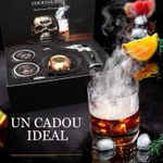 Casa si Gradina - Bucatarie si vesela - Accesorii bar - Shakere - Set afumare băuturi cu coș de fum în formă de craniu – ceramică, torță și chipsuri lemn aromatic - Infinity.ro