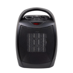 Electronice si Electrocasnice - Climatizare si sisteme de incalzire - Aparate incalzire aer - Aeroterme - Aeroterma Ceramica 1500W, Portabila, Termostat Reglabil, 2 Trepte de Viteza, Protectie Anti-Cadere, Neagra - Infinity.ro