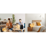 Electronice si Electrocasnice - Climatizare si sisteme de incalzire - Aparate incalzire aer - Aeroterme - Aeroterma Ceramica 1500W, Portabila, Termostat Reglabil, 2 Trepte de Viteza, Protectie Anti-Cadere, Neagra - Infinity.ro