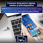 PC, gaming si accesorii - Periferice PC - Memorii USB - Stick de memorie 2 in 1 USB + Type-C 128GB, pentru telefon/laptop/PC/tableta,  compatibil universal - Infinity.ro