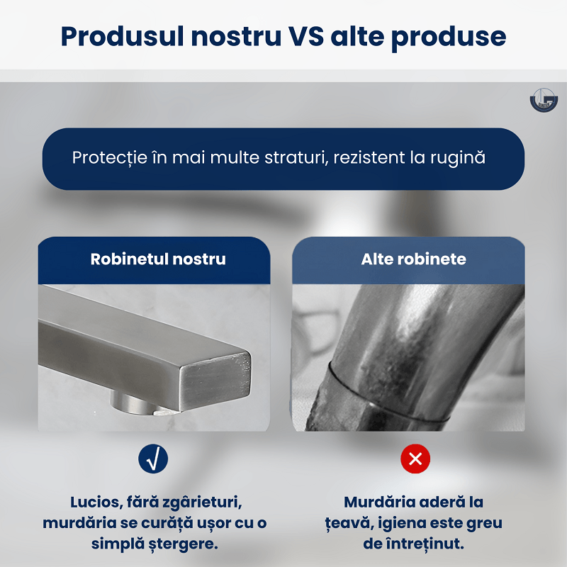 Casa si Gradina - Sanitare - Lavoar baie si accesorii - Baterii sanitare - Baterie baie incastrata, GLIMATECH, monocomanda, montaj pe perete, otel inoxidabil, finisaj periat, gri inox - Infinity.ro