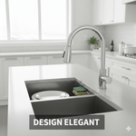 Casa si Gradina - Sanitare - Lavoar baie si accesorii - Baterii sanitare - Baterie Sanitara Cu Dus Extractabil, Cu Pipa Flexibila la 360 grade, Doua Tipuri de Jet, Accesorii Incluse, Gri Inox - Infinity.ro