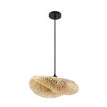 Casa si Gradina - Corpuri si surse de iluminat - Accesorii corpuri de iluminat - Corp de iluminat pendul, AB Luxury Concept, boho-scandinav, bambus si ratan, diametru 40cm, lungime cablu 100cm - Infinity.ro