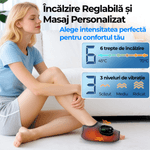 Ingrijire personala si Cosmetice - Sanatate si wellness - Articole wellness - Aparate si dispozitive de masaj - Aparat Masaj 3 in 1 pentru Glezna, Talpa si Brat JustNet®, Incalzire + Vibratie Duala, Baterie 3000mAh, Incarcare USB-C - Infinity.ro