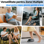 Ingrijire personala si Cosmetice - Sanatate si wellness - Articole wellness - Aparate si dispozitive de masaj - Aparat Masaj 3 in 1 pentru Glezna, Talpa si Brat JustNet®, Incalzire + Vibratie Duala, Baterie 3000mAh, Incarcare USB-C - Infinity.ro