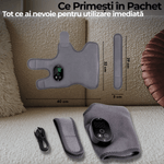 Ingrijire personala si Cosmetice - Sanatate si wellness - Articole wellness - Aparate si dispozitive de masaj - Aparat Masaj 3 in 1 pentru Glezna, Talpa si Brat JustNet®, Incalzire + Vibratie Duala, Baterie 3000mAh, Incarcare USB-C - Infinity.ro