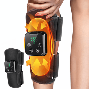 Aparat Masaj Gambe JustNet®, Masaj cu Aer tip Drenaj Limfatic si Incalzire, Ecran LED, Baterie 4000mAh, Incarcare USB-C